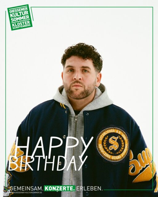 Happy Birthday, @vega636! 🎉
Wir gratulieren herzlich und zählen schon die Tage bis zu deinem Auftritt am 27. August bei uns im Kloster Schiffenberg! 🥳❤️
🎟 Tickets gibt es über unsere Webseite!